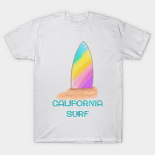 Rainbow Surf. California Surf T-Shirt